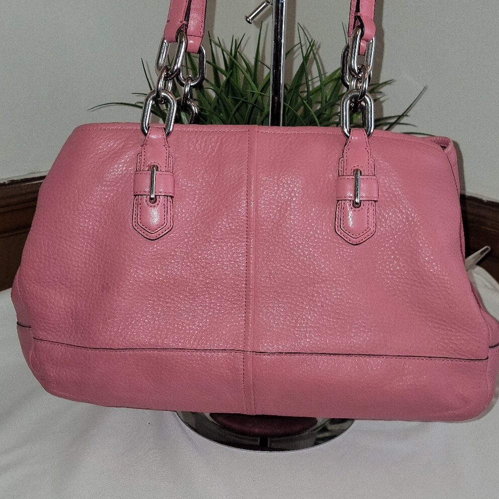 🔥 Coach Jaylen Pink Leather Carryall  M1173 - 18955 - Picture 11 of 15